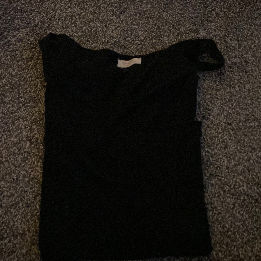 Black, distress one size, John Galt by Brandy Melville, short sleeve top